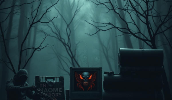 Indie horror games, films, and books for adults launching in late 2025, dark artistic composition