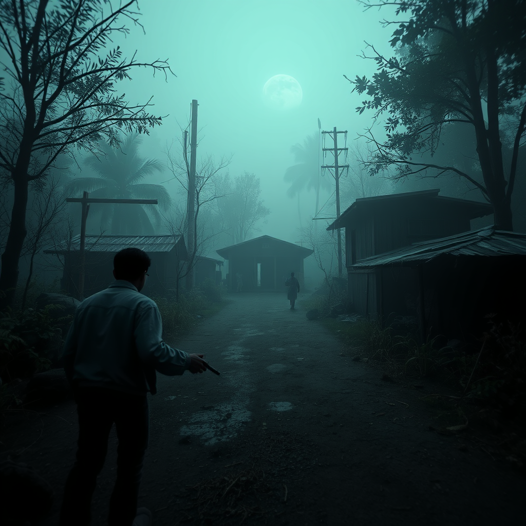 Venezuelan folk horror video game Animas psychological thriller atmospheric scene